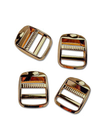 J&J Klemmschnallen 25mm gold