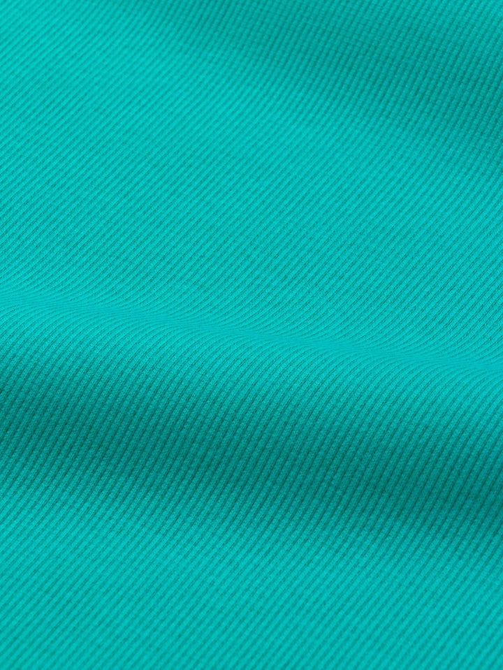 J&amp;J Rippjersey uni | Bündchen emerald medium