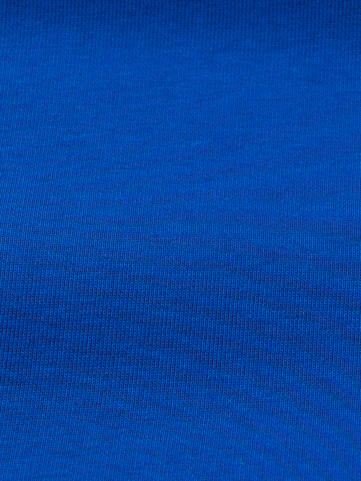 J&amp;J Kuschelsweat uni blau extrabreit
