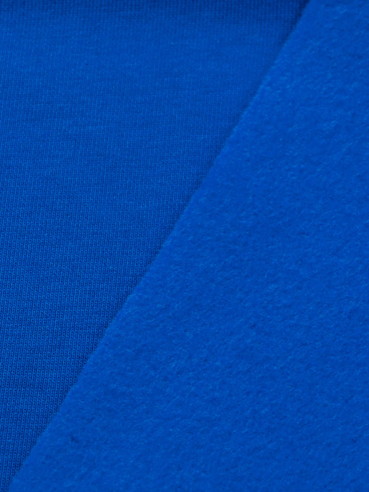 J&amp;J Kuschelsweat uni blau extrabreit