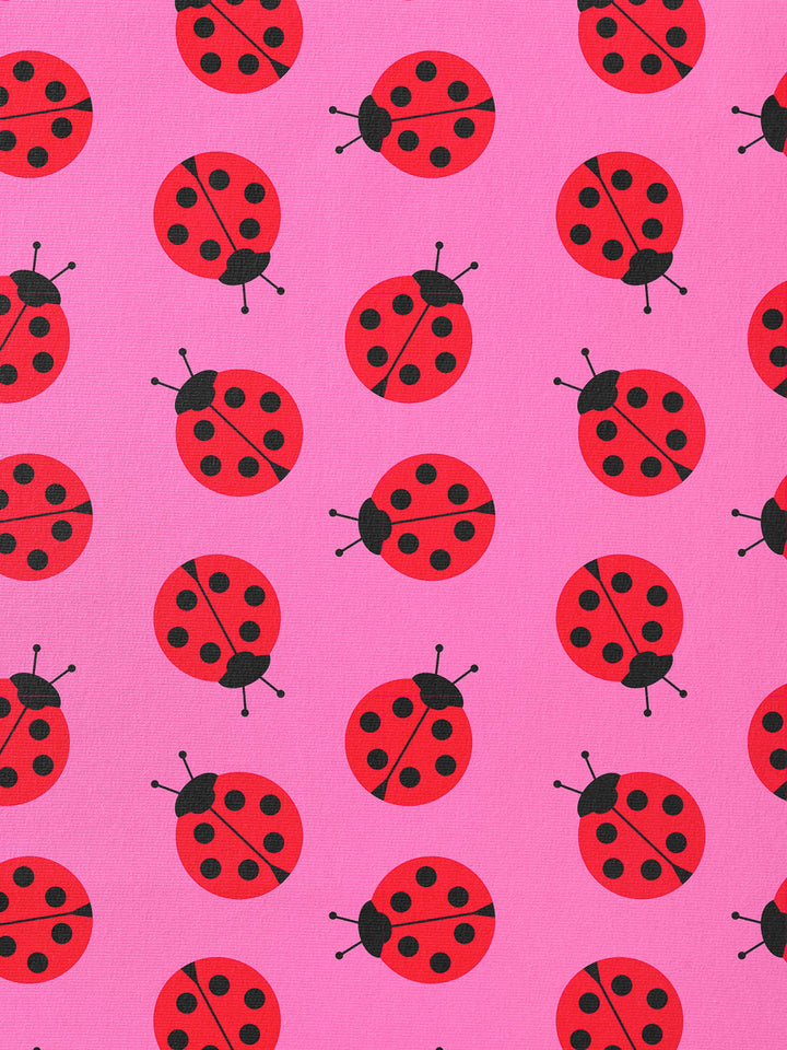 J&amp;J Jersey Ladybug pink