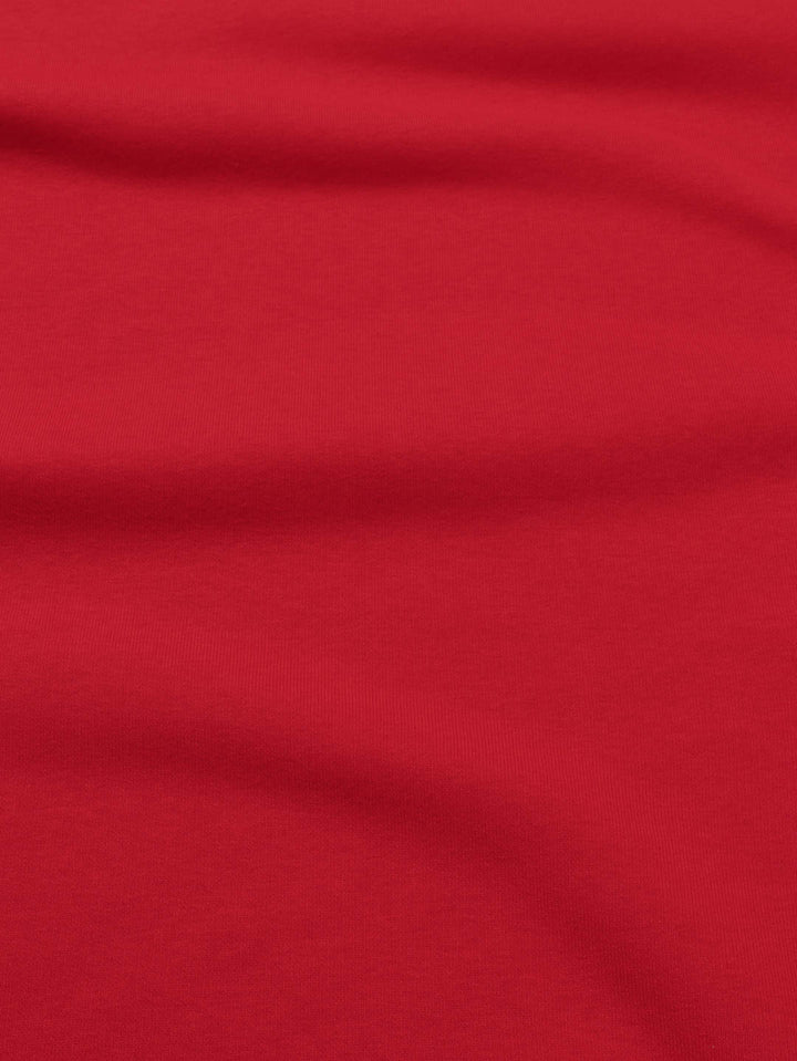 J&amp;J Kuschelsweat uni rot extrabreit