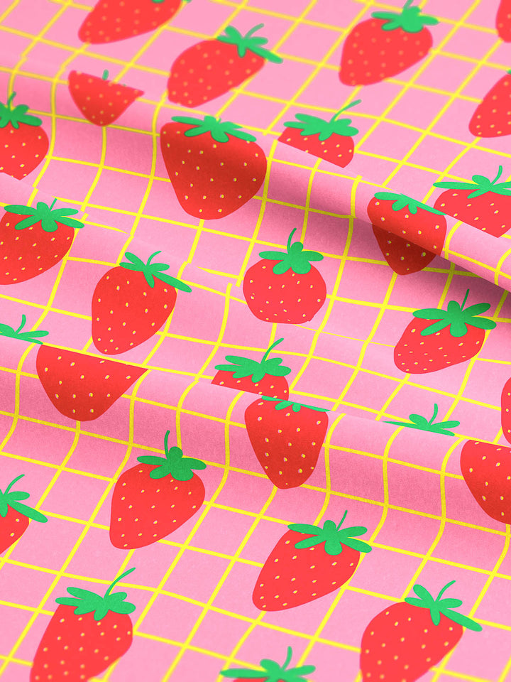 J&amp;J Bio Jersey Yummy Grid rosa