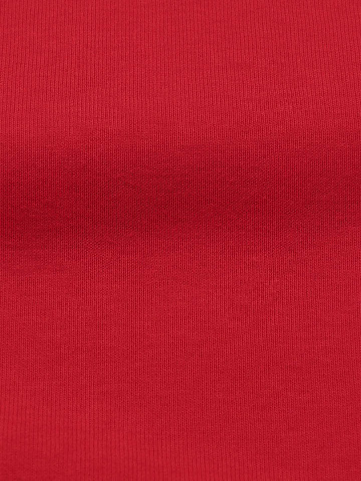 J&amp;J Kuschelsweat uni rot extrabreit