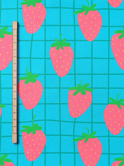 J&J Bio Jersey Yummy Grid helltürkis