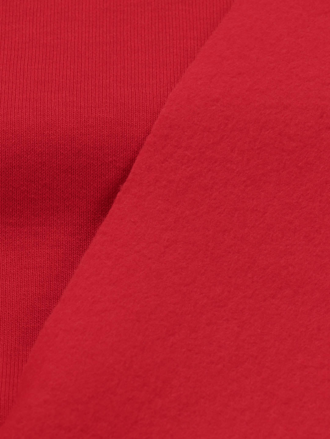 J&amp;J Kuschelsweat uni rot extrabreit