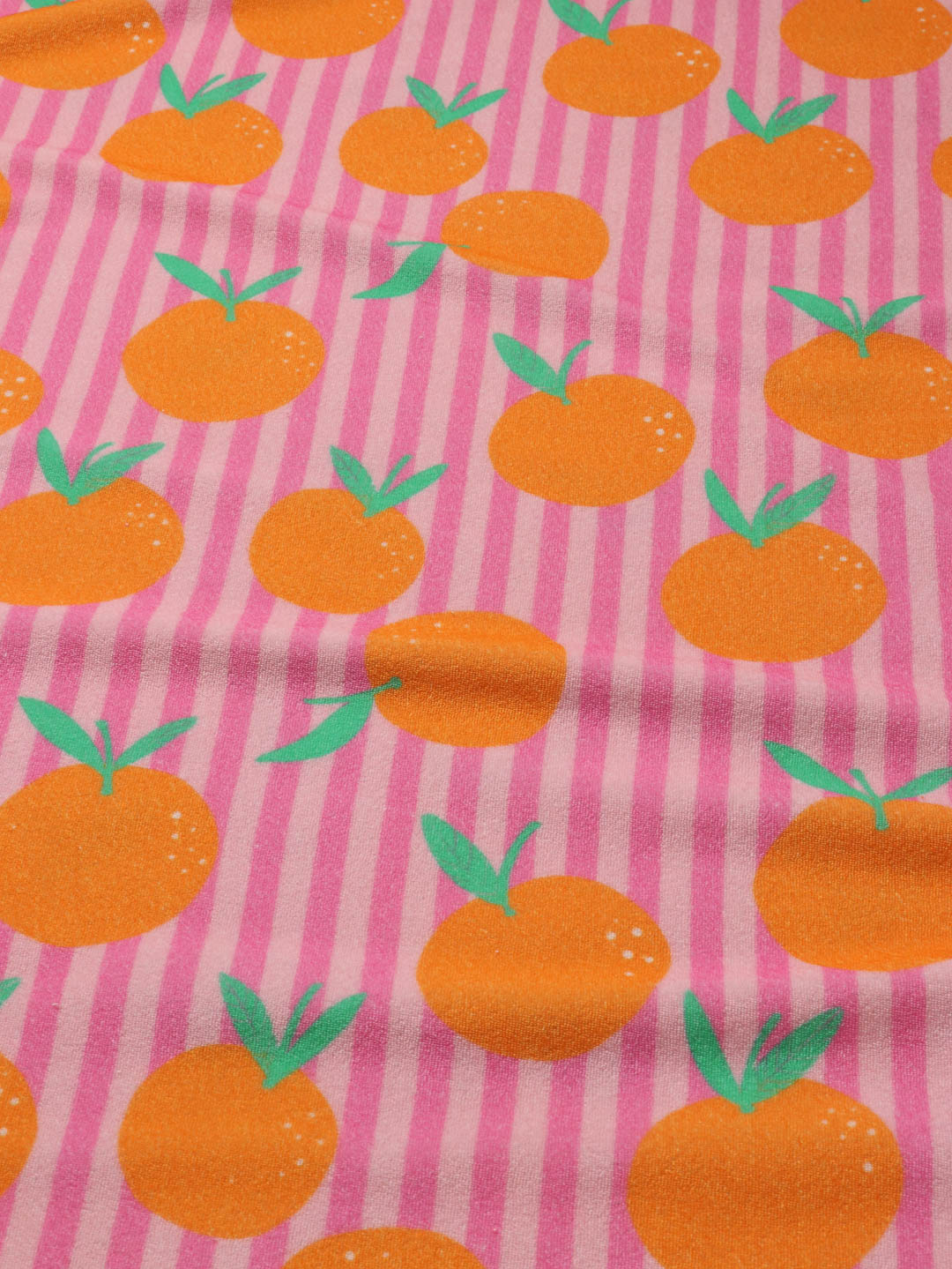 J&J Bio Frottee Stripez'n Tangerines rosa