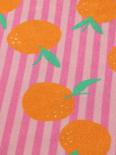 J&J Bio Frottee Stripez'n Tangerines rosa