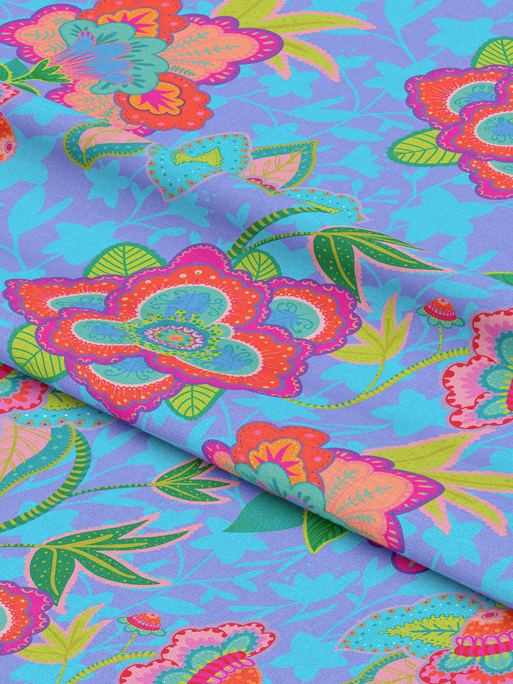 J&amp;J Bio Canvas Fabulous Flowers blueberry
