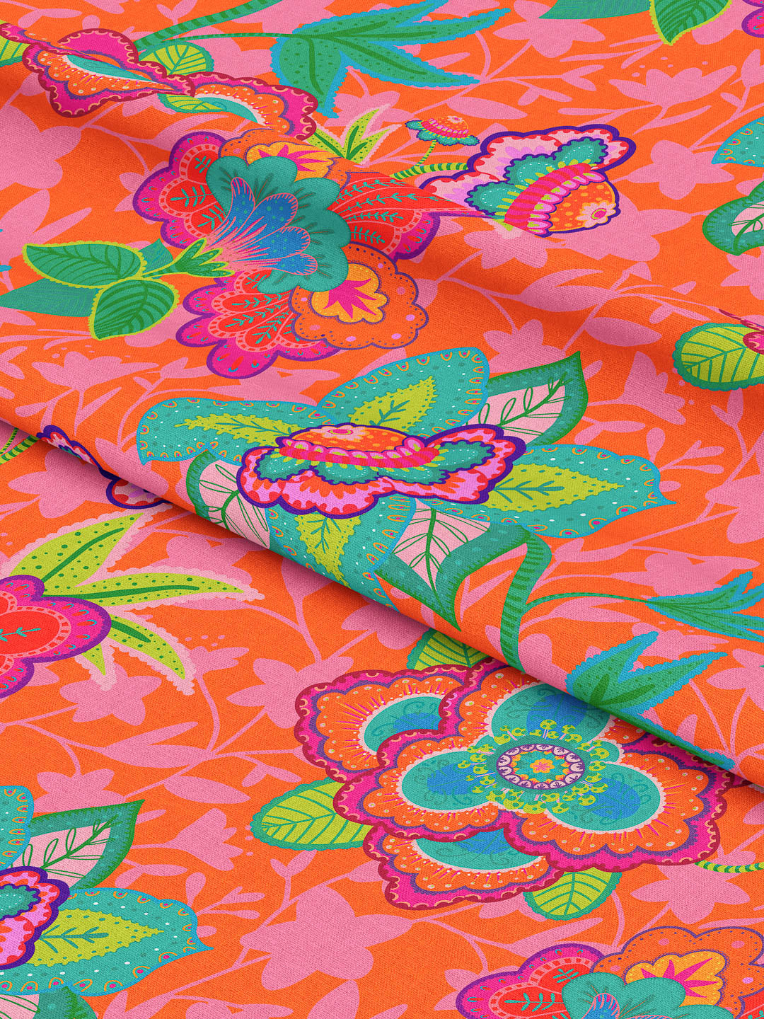 J&J Bio Canvas Fabulous Flowers orange