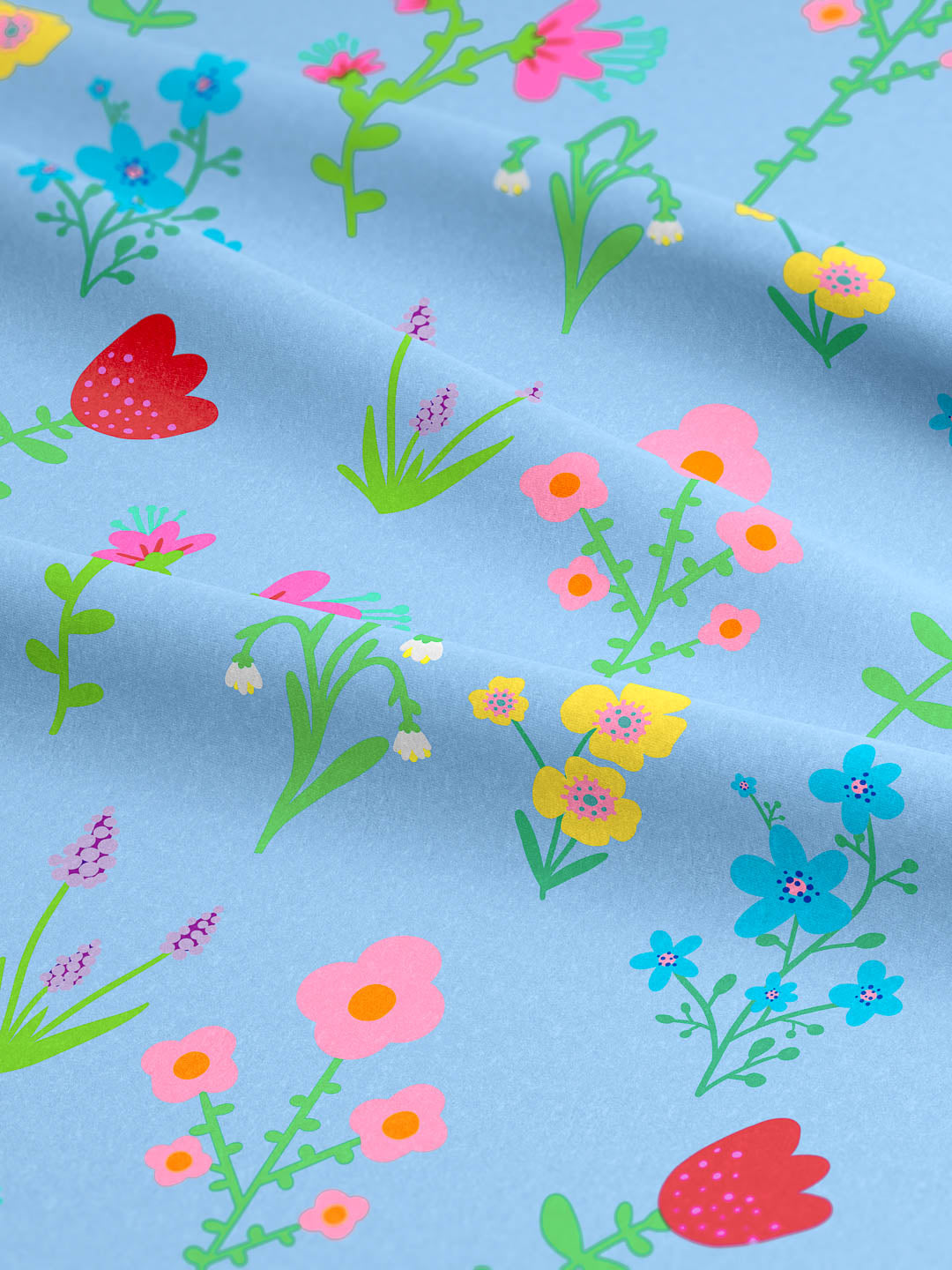 J&J Bio Jersey Summer Stroll himmelblau