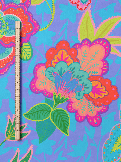 J&J Bio Jersey Fabulous Flowers blueberry