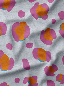 French Terry Leo Excentric melange pink