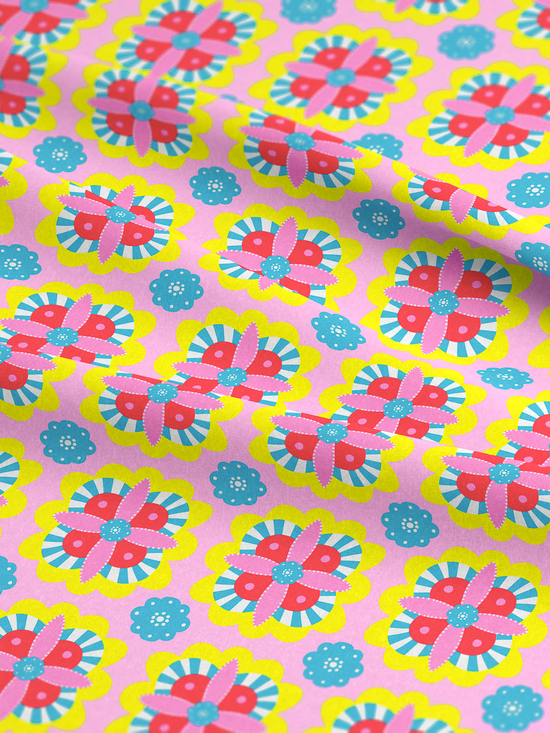 J&J Jersey Tante Gusta small hellrosa gelb extrabreit