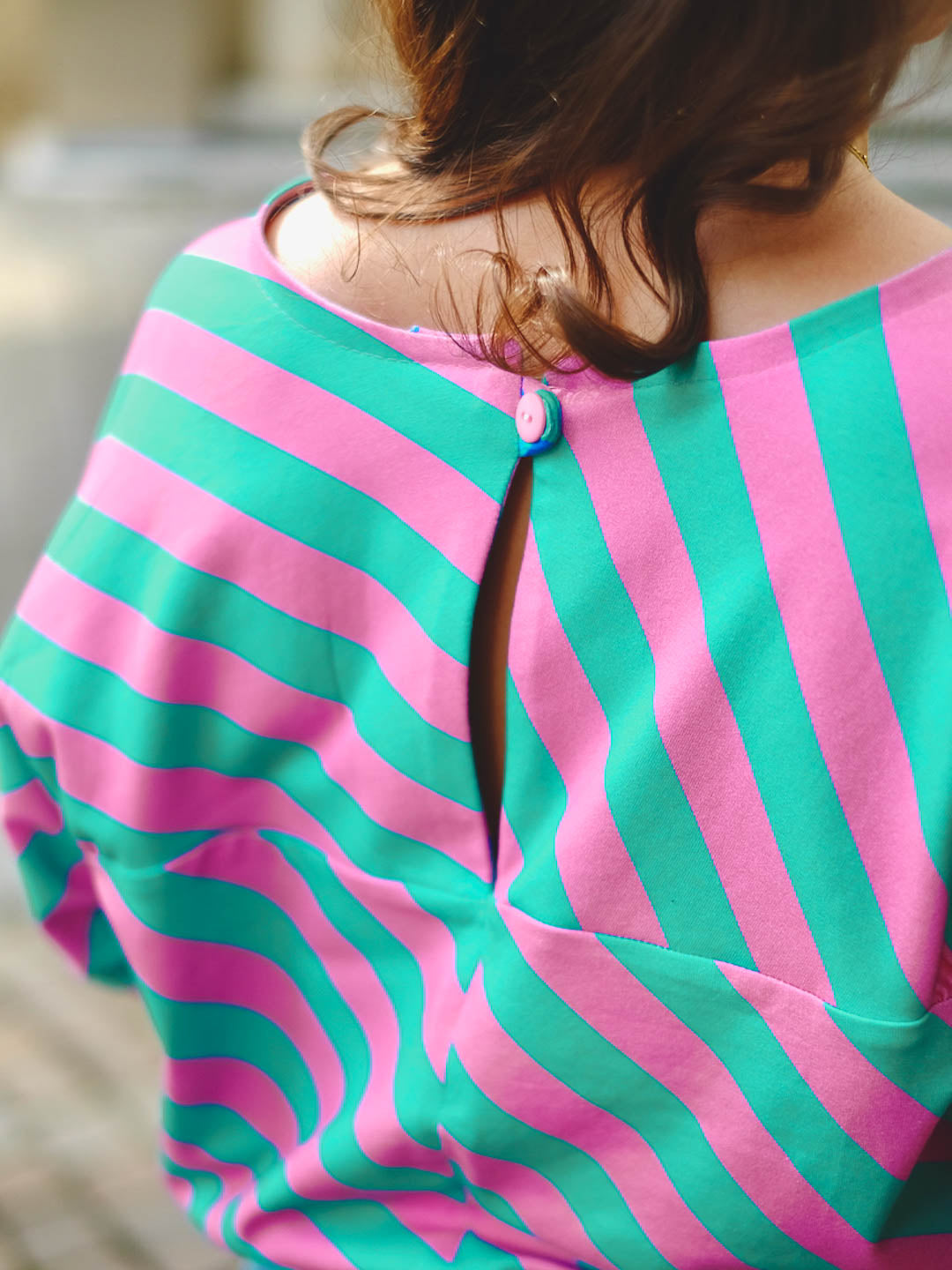 J&J Bio BW-Modal Jersey Baby Diagonalz light emerald pink