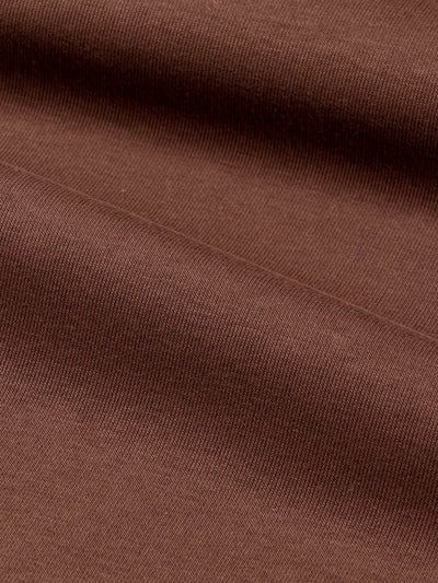 J&J Kuschelsweat uni dark chocolate extrabreit