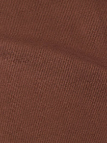 J&J Rippjersey uni | Bündchen dark chocolate extrabreit