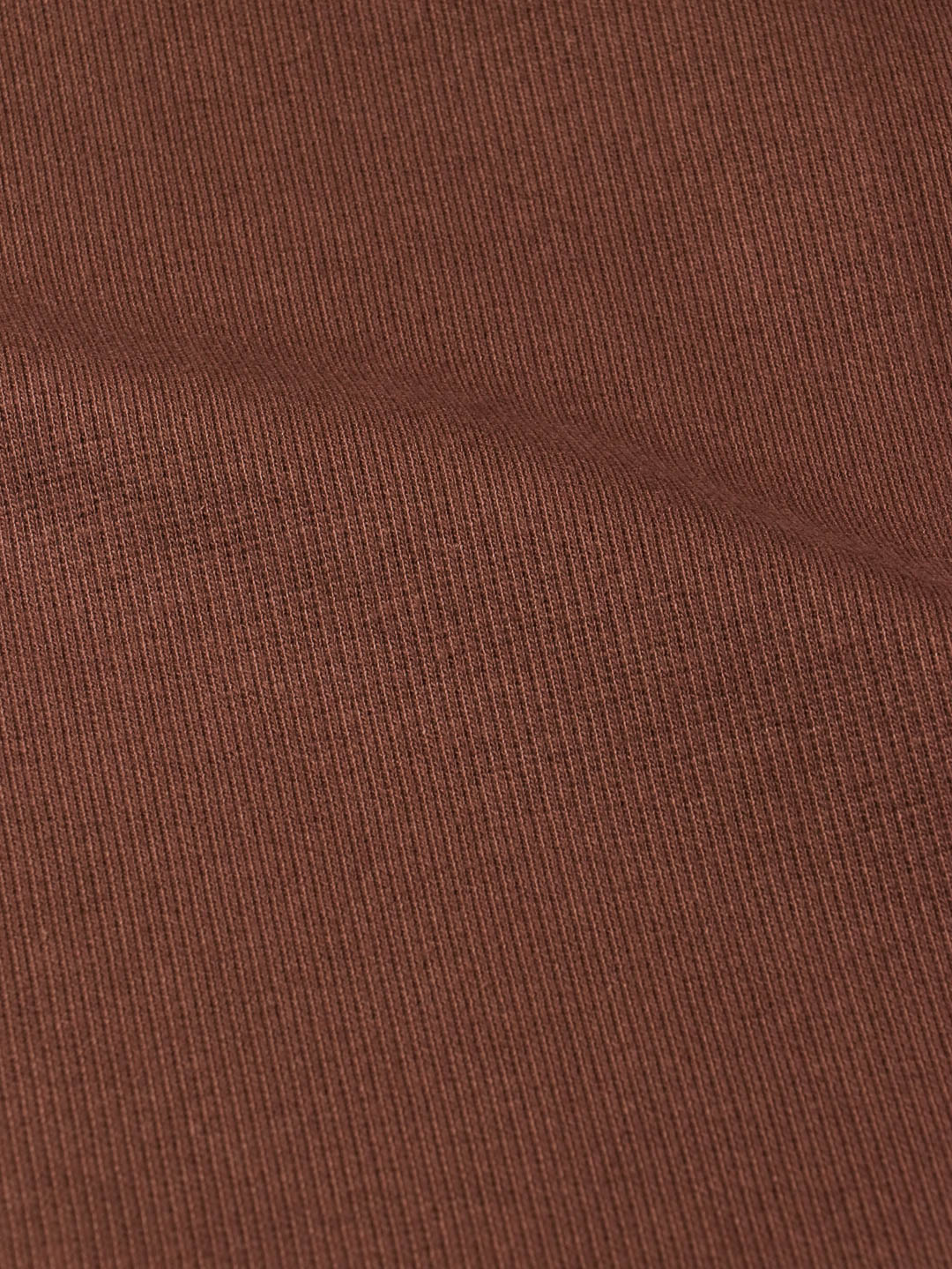 J&J Rippjersey uni | Bündchen dark chocolate extrabreit