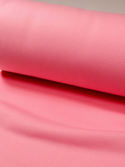 J&J Rippjersey uni | Bündchen rose extrabreit