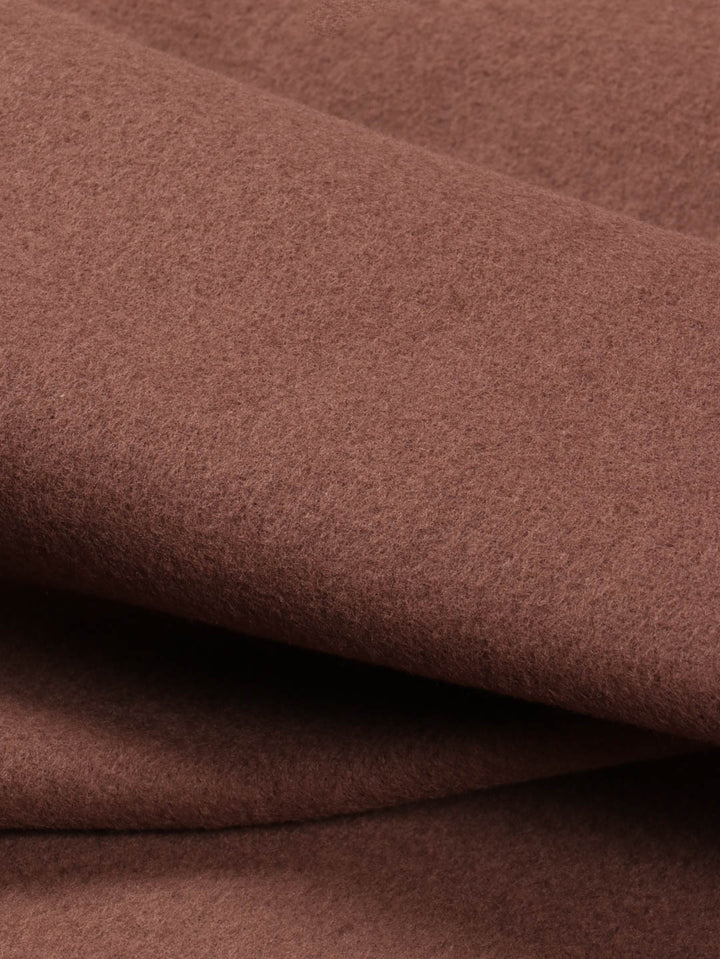 J&amp;J Kuschelsweat uni dark chocolate extrabreit