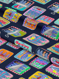 J&J Bio Canvas Sauve les Sirenes marine