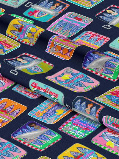 J&J Bio Canvas Sauve les Sirenes marine