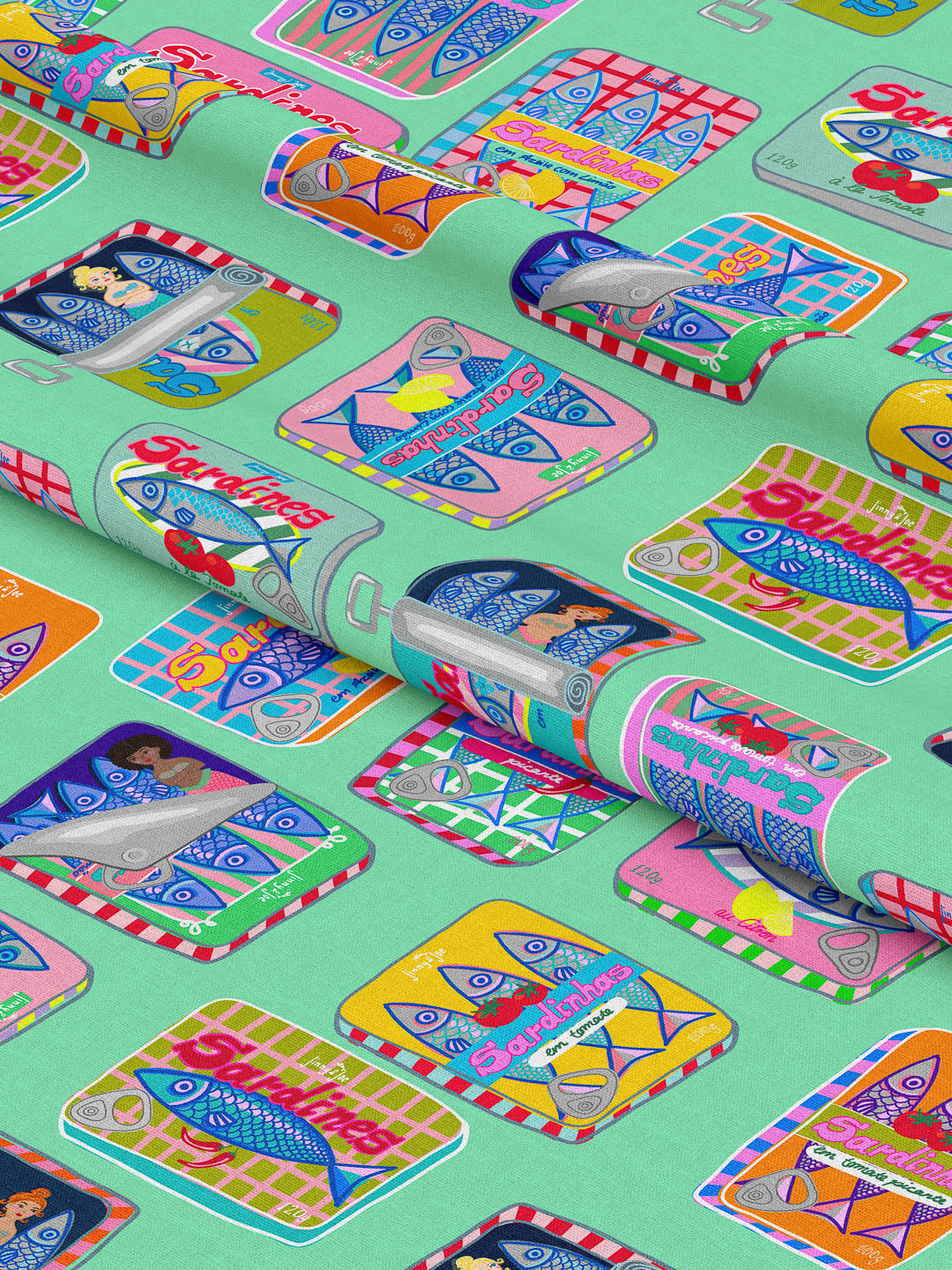 J&J Bio Canvas Sauve les Sirenes aqua