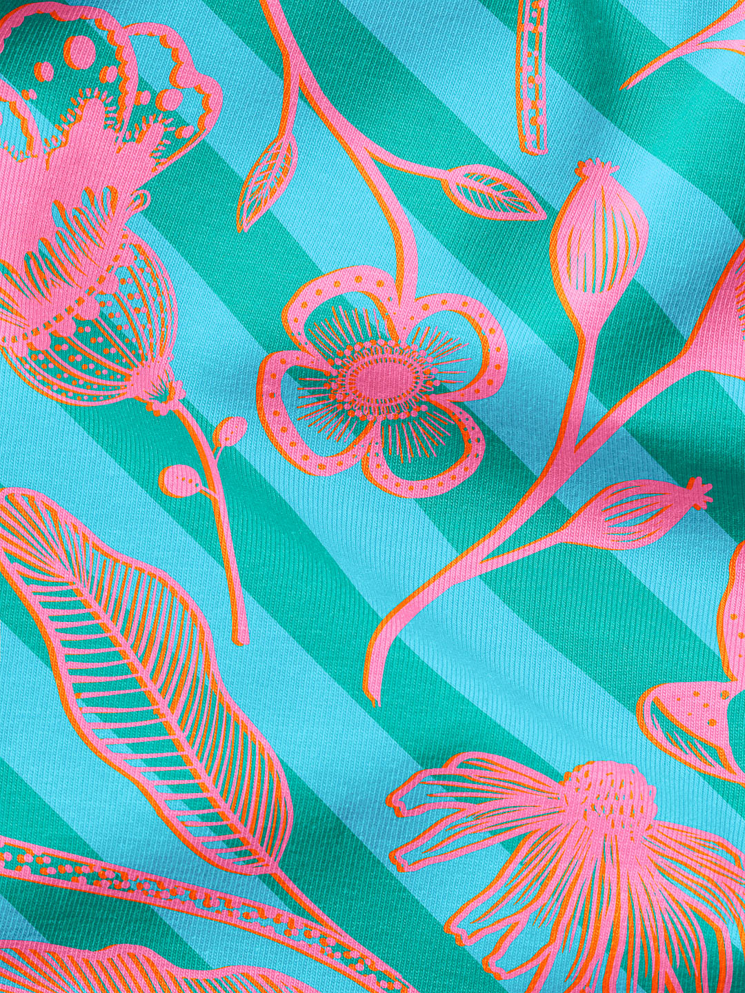 J&J Bio Kuschelsweat Big Bouquet emerald