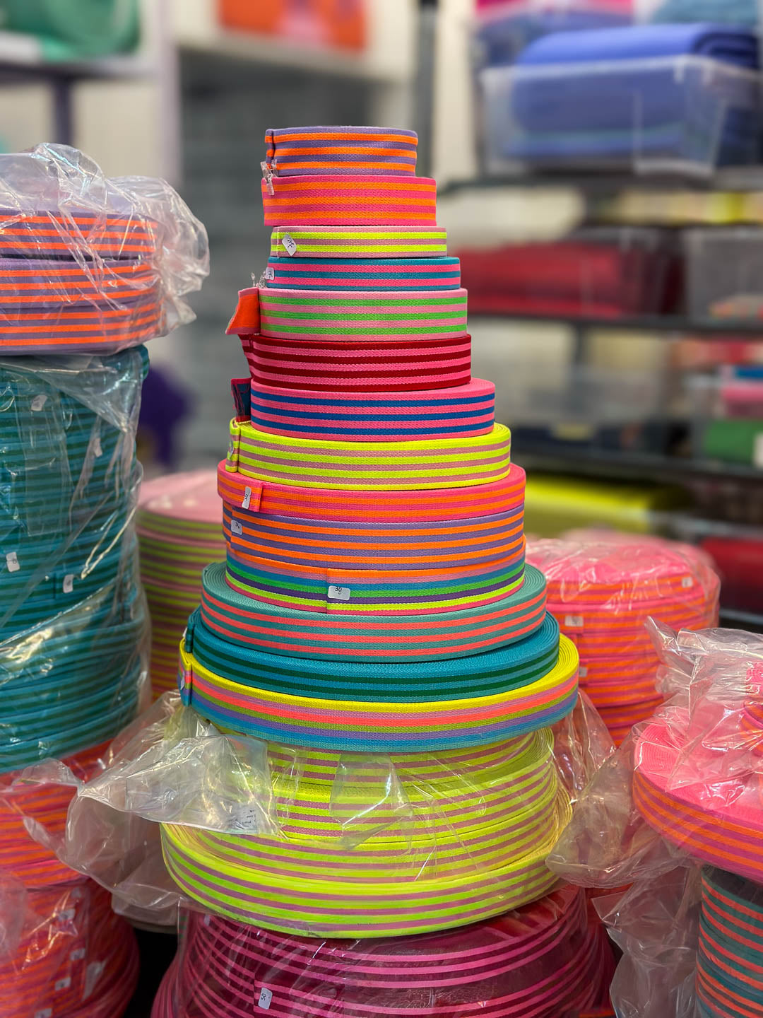 J&J Gurtband Premium 25mm Doubleface türkis grün