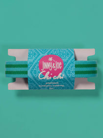 J&J Gurtband Premium 25mm Doubleface türkis grün