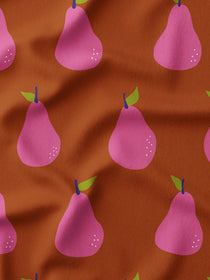 J&J Bio French Terry Just Pears cognac