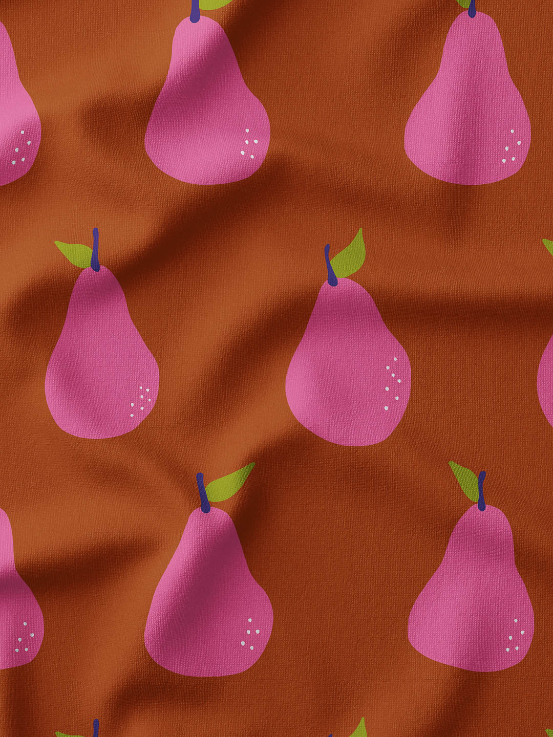 J&J Bio French Terry Just Pears cognac