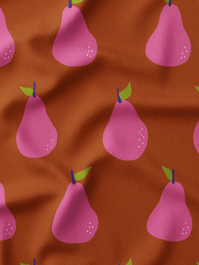 J&J Bio French Terry Just Pears cognac