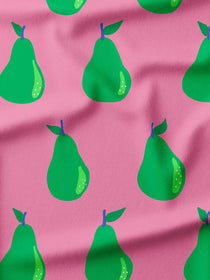 J&J Bio French Terry Just Pears rosa