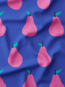 J&J Bio French Terry Just Pears blau