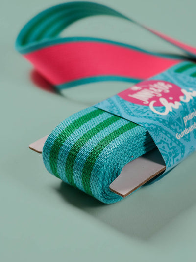 B-Ware Gurtband Premium 38mm Doubleface türkis grün