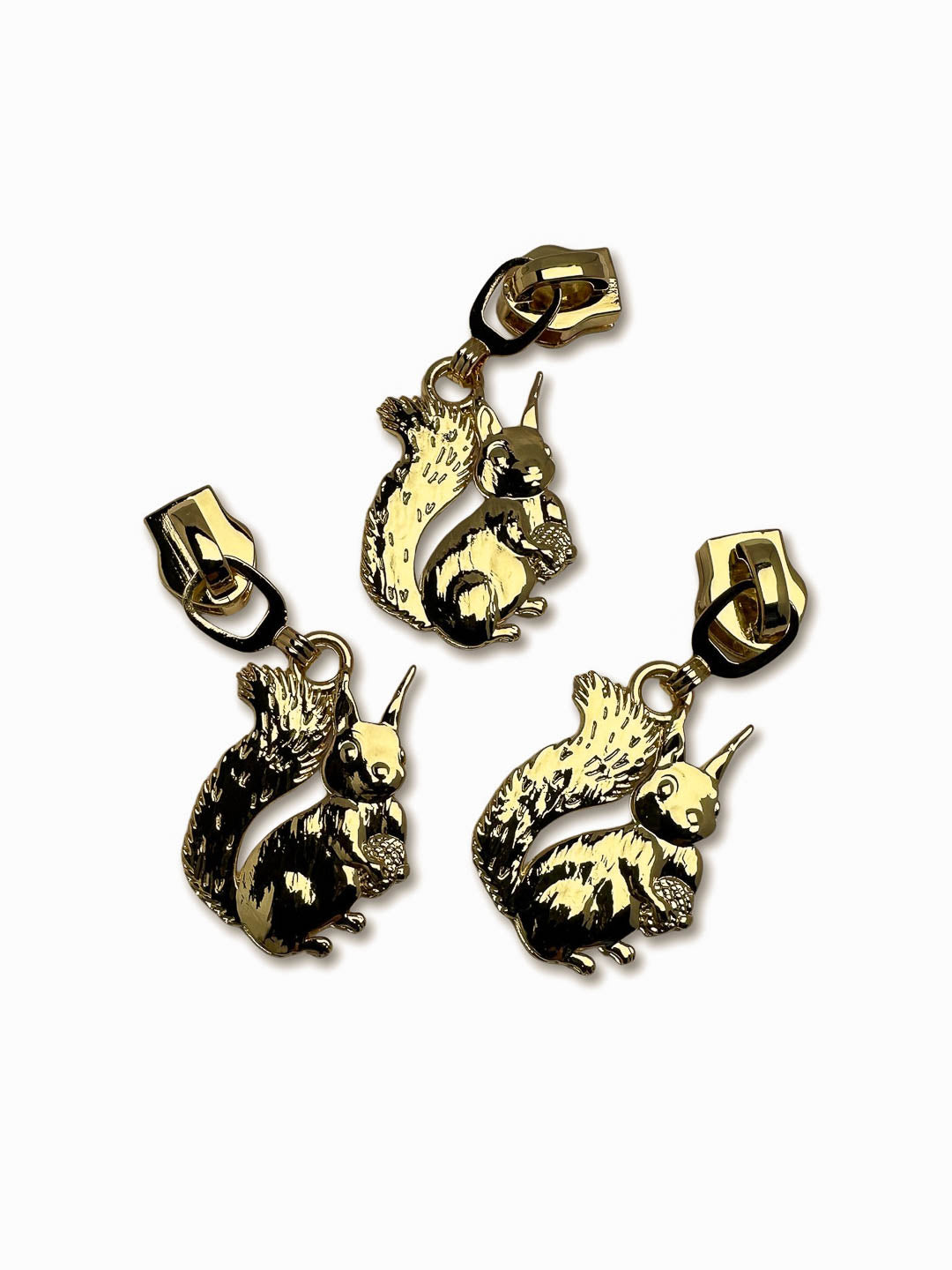 J&J Zipper #5 Squirrel gold