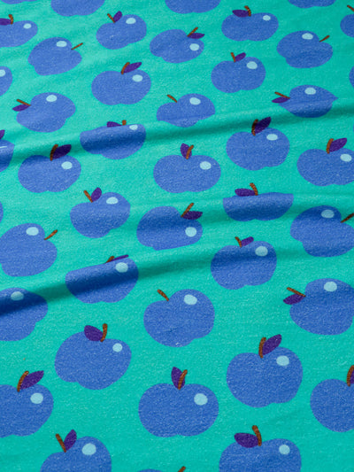 J&J Bio Frottee Wiggly Apples blau