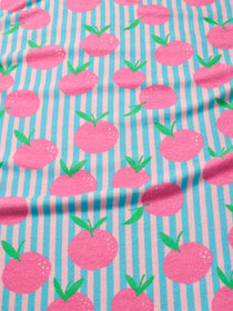 J&J Bio Frottee Stripez'n Tangerines helltürkis