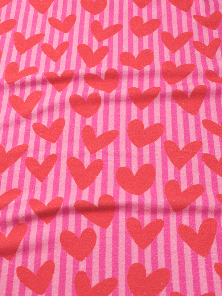 J&amp;J Bio Frottee Mein Herz pink