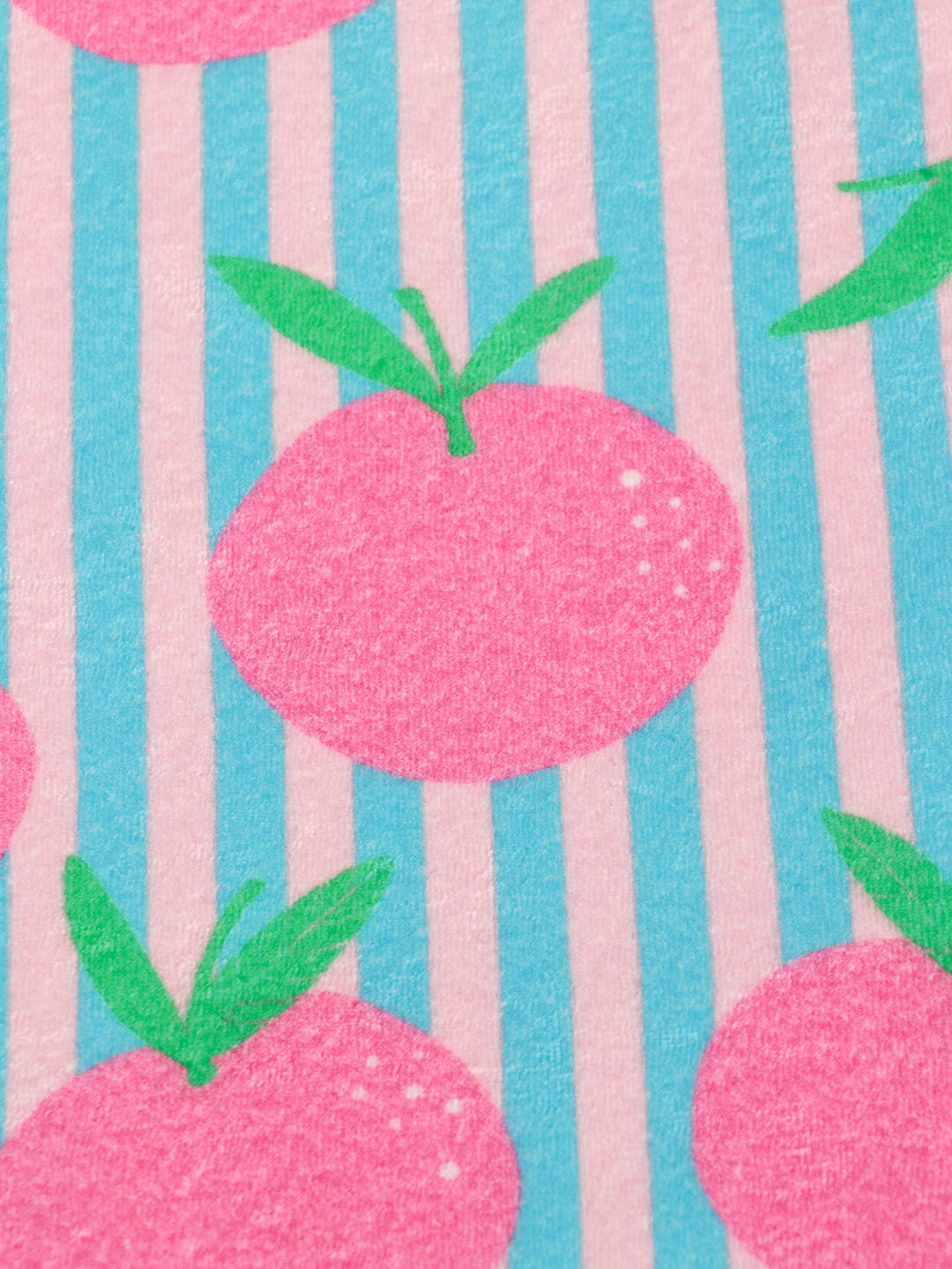 J&J Bio Frottee Stripez'n Tangerines helltürkis