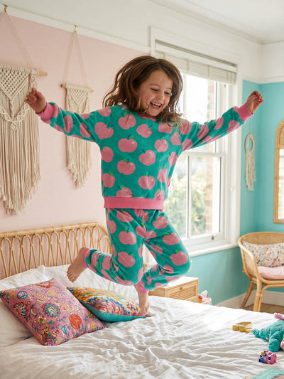 J&J Bio Frottee Wonky Apples emerald