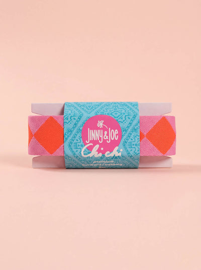 J&J Gurtband Premium 38mm Diamondz rosa orange