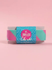 J&J Gurtband Premium 38mm Diagonalz rosa aqua