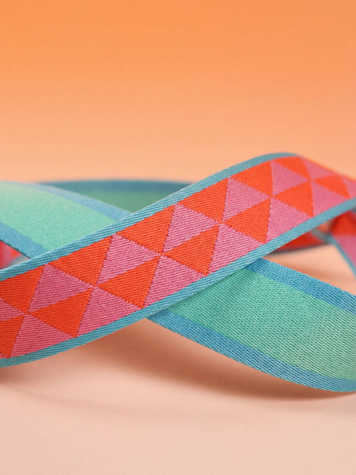 J&amp;J Gurtband Premium 38mm Tria rosa orange