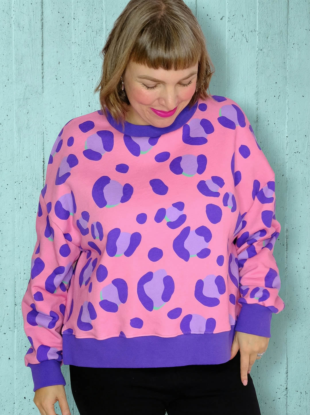 J&amp;J Bio Kuschelsweat - Leo Excentric rosa