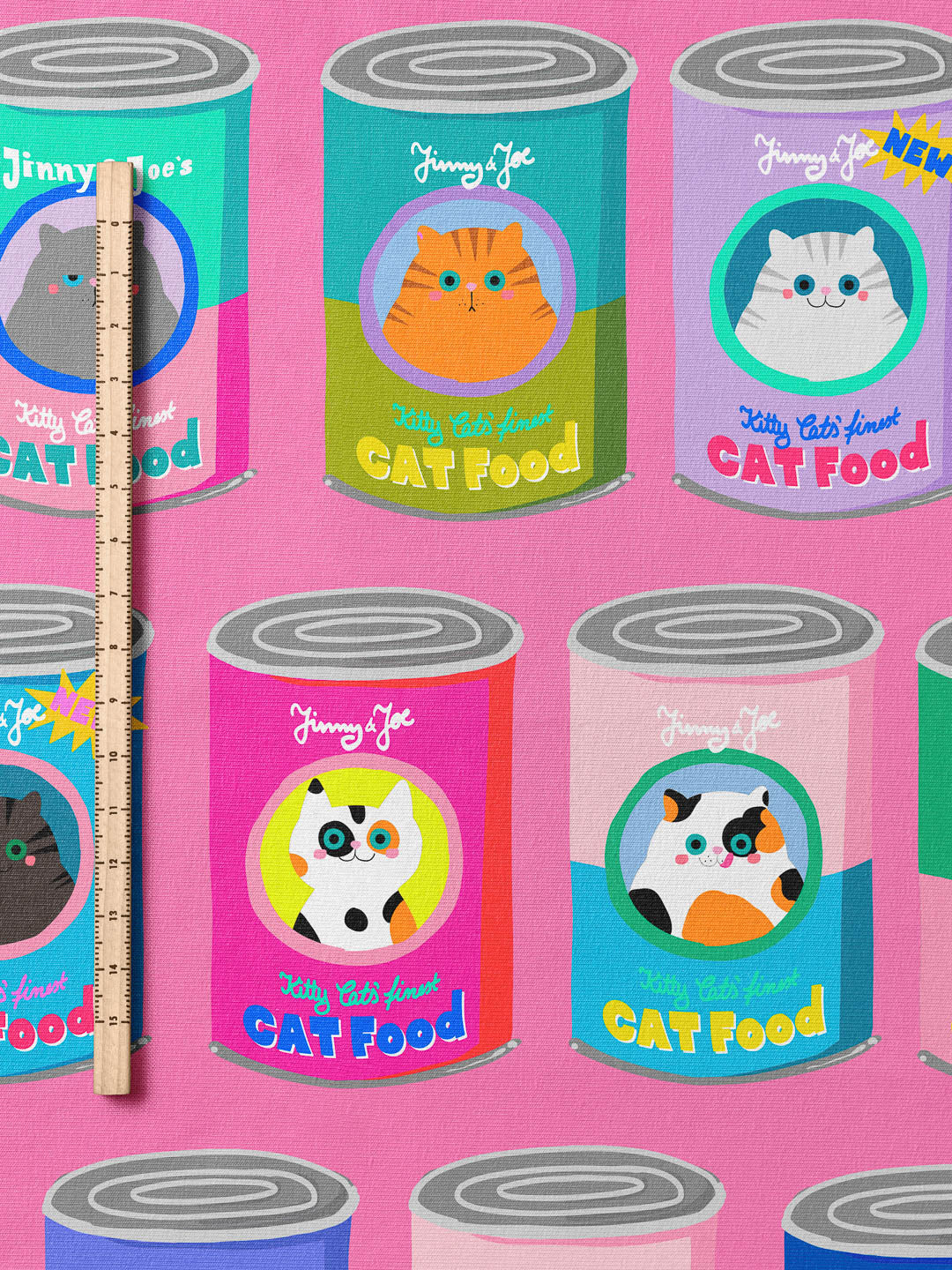 J&J Bio Jersey Kitty Cats Finest pink