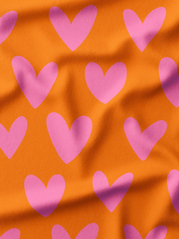 J&amp;J Bio French Terry Love Is The Answer orange