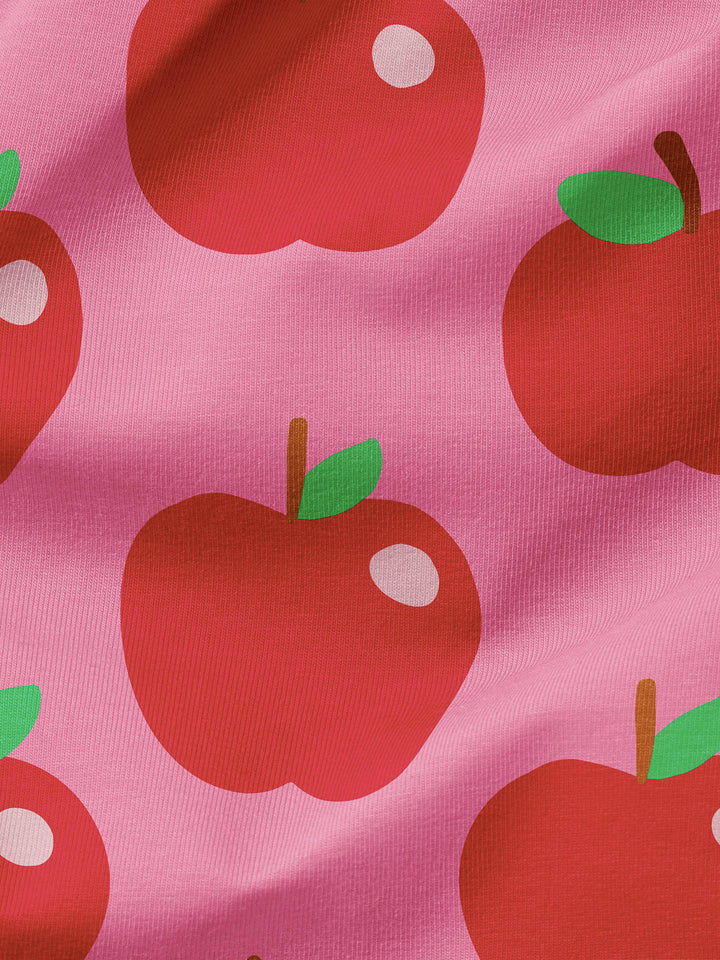 J&amp;J Bio Kuschelsweat Apples rosa