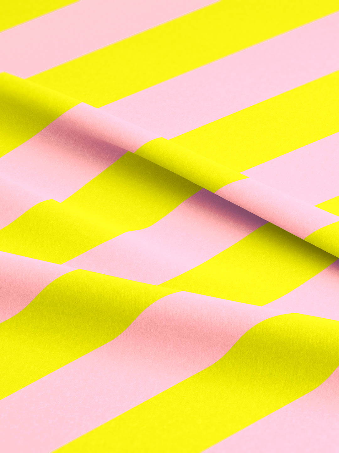 J&amp;J Bio Jersey Diagonalz rosa gelb